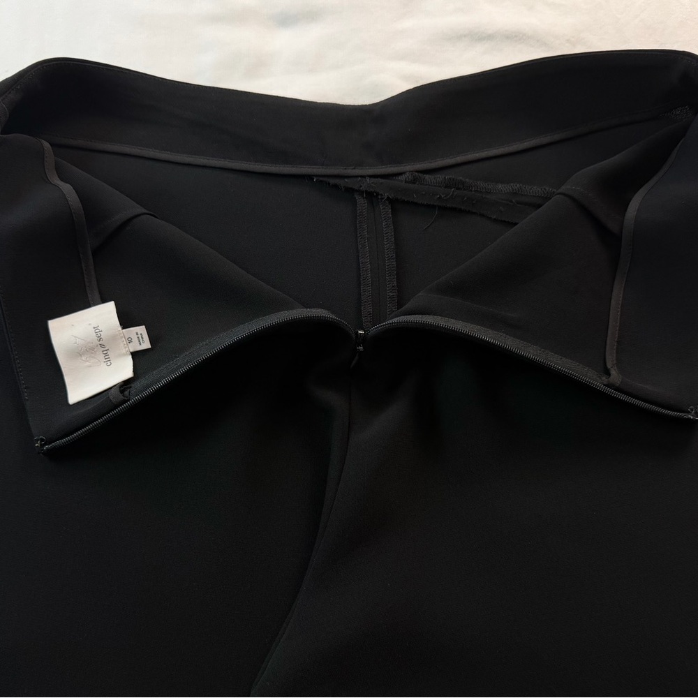 Cinq à Sept Flat Front Black Flared Dress Pants Size 10 - Picture 9 of 10